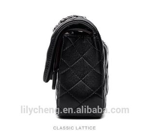 wholesale fashion Pu leather women handbag pu bag chain bag, crossbody bag ,Factory price Shenzhen Lily Cheng