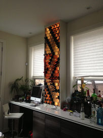 Exquisite Beverage / Beer / Wine Display Stands Yellow For Bar