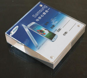 Square Tabletop Plexiglass Acrylic Sign Holder Stand In Standard Design