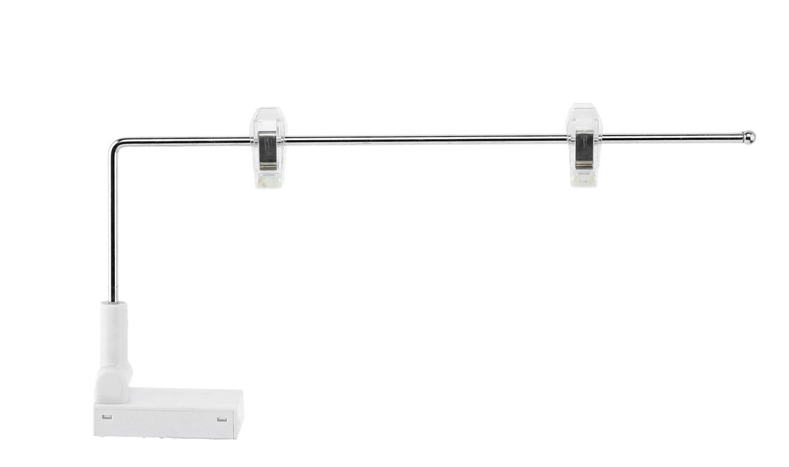 Flag Pole Metal Magnetic Sign Holders , Pop Poster Display Clip for Supermarkets